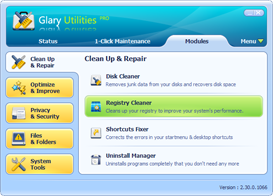 Glary Utilities Pro Screenshots - Clean up and Repair