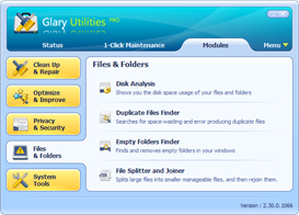 Glary Utilities Pro Screenshots - Files and Folders