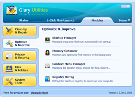 Glary Utilities Free Screenshots - Optimize and Improve