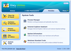 Glary Utilities Free Screenshots - System Tools