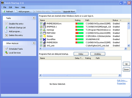 Click to view Quick Startup 2.9.0.823 screenshot