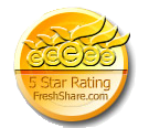 Registry Repair Five Star Rating Awards from FreshShare