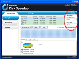 Disk SpeedUp Screenshots - Defrag a Folder