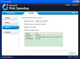 Disk SpeedUp Screenshots - Disk Optimize