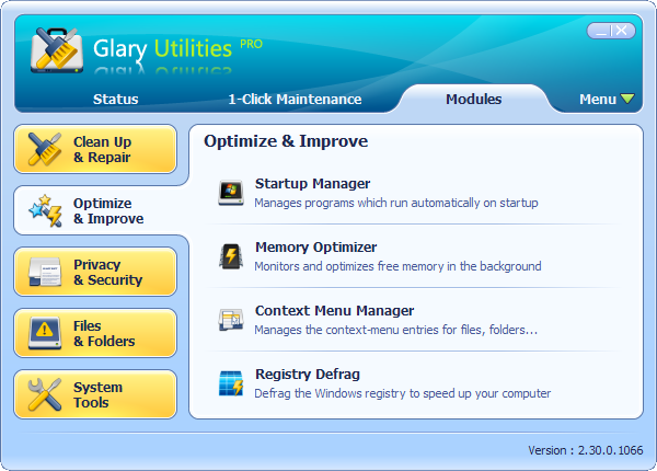 Glary Utilities Pro Screenshots - All-in-one System Utilities, Fast and Simple to use | Glarysoft