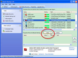 Quick Startup Screenshots - Delay Auto-start Programs