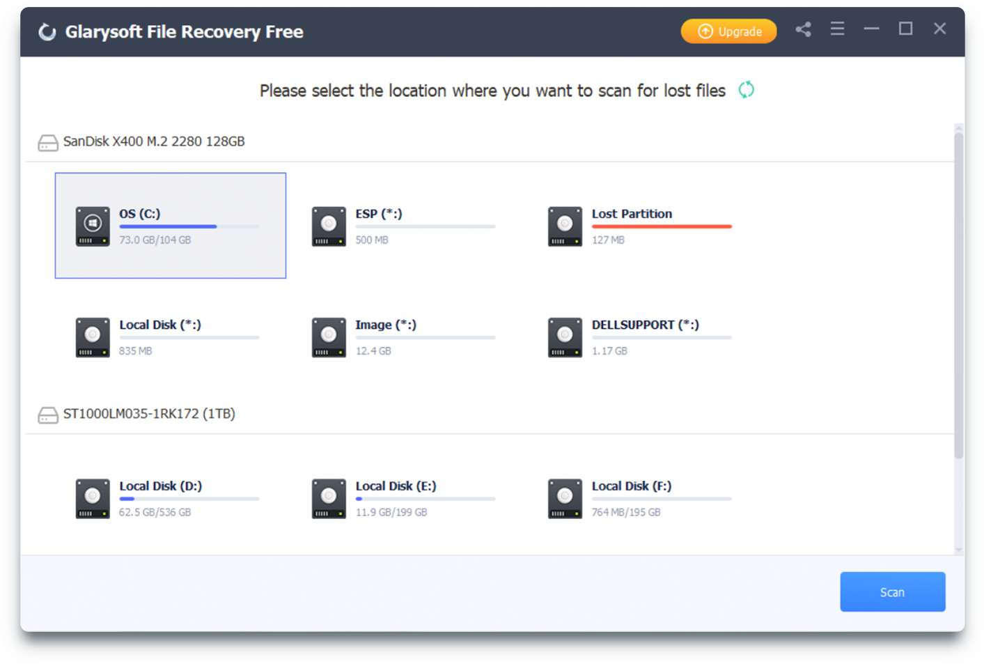Glarysoft File Recovery Free screenshot
