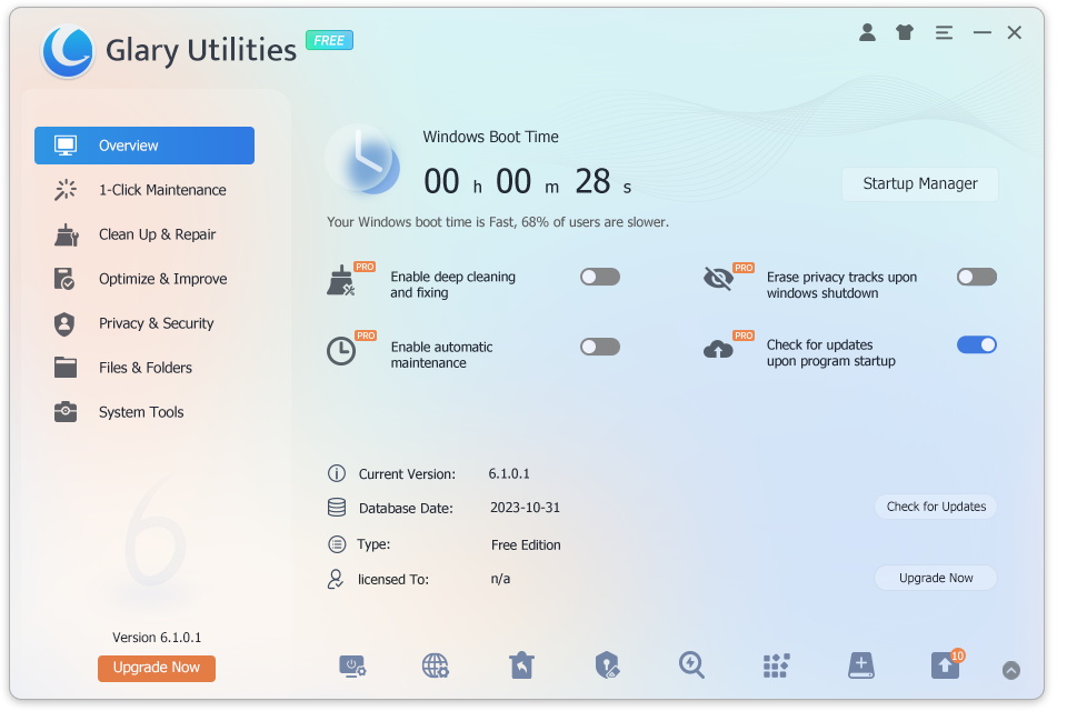 Glary Utilities screenshot